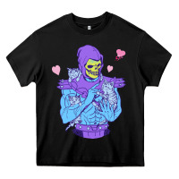 Black skeletor's cat Heavy Core Tee - artisFamous