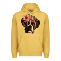 Antique Gold floral boxer Premium Hoodie - Jasminsmagicworld