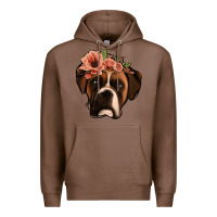 Chestnut floral boxer Premium Hoodie - Jasminsmagicworld