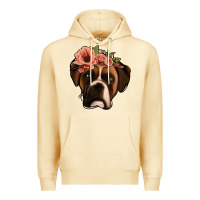 Pina Colada floral boxer Premium Hoodie - Jasminsmagicworld