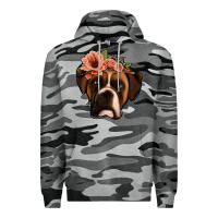 Slate Camo floral boxer Premium Hoodie - Jasminsmagicworld