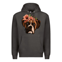 Smoke floral boxer Premium Hoodie - Jasminsmagicworld