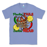 Colony Blue Pinchin' tails suckin' head crawfish Classic Tee - FaDigitalArtStudio