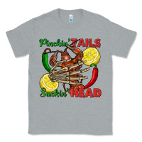 Heather Grey Pinchin' tails suckin' head crawfish Classic Tee - FaDigitalArtStudio