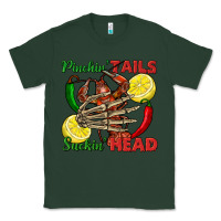 Sports Green Pinchin' tails suckin' head crawfish Classic Tee - FaDigitalArtStudio