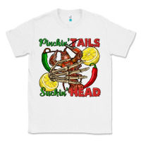 White Pinchin' tails suckin' head crawfish Classic Tee - FaDigitalArtStudio
