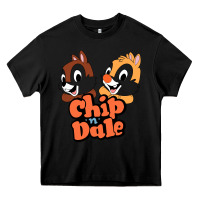Black chip n dale Heavy Core Tee - artisFamous