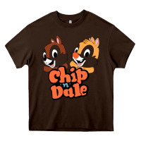 Chocolate Brown chip n dale Heavy Core Tee - artisFamous
