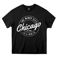 Black chicago Heavy Core Tee - artisFamous