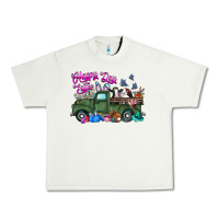 Pistachio happy easter day truck Urban Heavy Tee - CowhideDigitalArt
