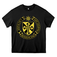Black Roman Catholic Heavy Core Tee - artisFamous