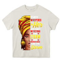 Cream black history month shirt african woman afro i am the storm t shirt Heavy Core Tee - artisFamous