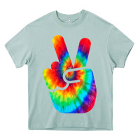 Arona cool peace hand tie dye t shirt for boys and girls Heavy Core Tee - artisFamous