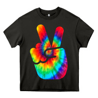 Asphalt cool peace hand tie dye t shirt for boys and girls Heavy Core Tee - artisFamous