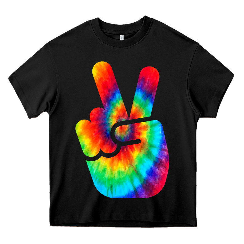 Cool Peace Hand Tie Dye T Shirt For Boys And Girls Heavy Core Tee by artisFamous | Teevron