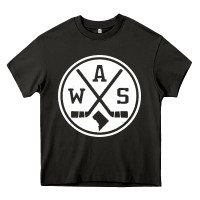 Asphalt retro washington dc hockey Heavy Core Tee - artisFamous