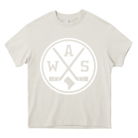 Cream retro washington dc hockey Heavy Core Tee - artisFamous
