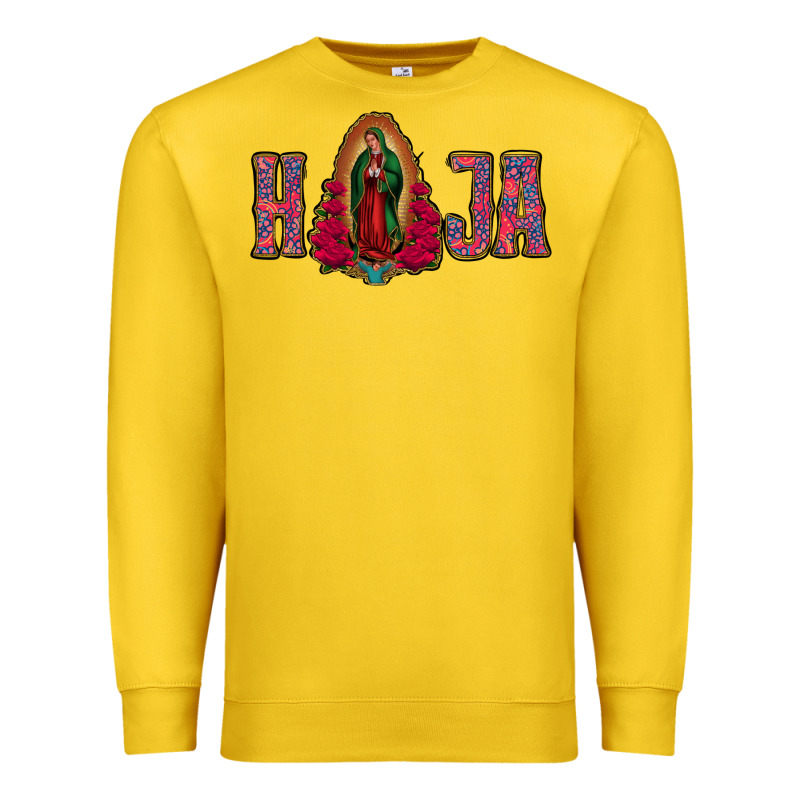 Hija Lady Of Guadalupe Premium Sweatshirt by Jasminsmagicworld | Teevron