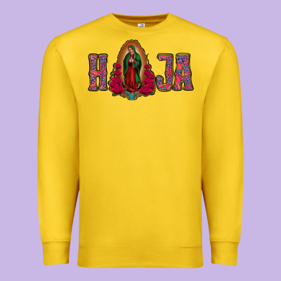 Hija Lady Of Guadalupe Premium Sweatshirt Designed By Jasminsmagicworld