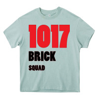 1017 Brick Squad Black Red Heavy Core Tee | Teevron