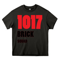 Asphalt 1017 Brick Squad Black Red Heavy Core Tee - artisFamous