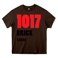 Chocolate Brown 1017 Brick Squad Black Red Heavy Core Tee - artisFamous