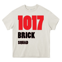 Cream 1017 Brick Squad Black Red Heavy Core Tee - artisFamous