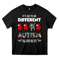 A.mong Us It's O.kay To Be Different Autism Awareness T Shirt Heavy Core Tee | Teevron