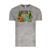 Cloud Rock Born To Camp Vintage Tee - CowhideDigitalArt
