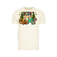 Vintage Arctic Born To Camp Vintage Tee - CowhideDigitalArt