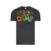 Vintage Black Born To Camp Vintage Tee - CowhideDigitalArt