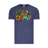 Vintage Denim Born To Camp Vintage Tee - CowhideDigitalArt
