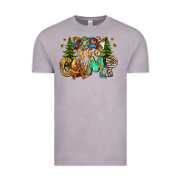 Vintage Zinc Born To Camp Vintage Tee - CowhideDigitalArt