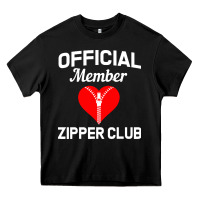 Open Heart Surgery Zipper Club Bypass Get Well Recovery Gift Heavy Core Tee | Teevron