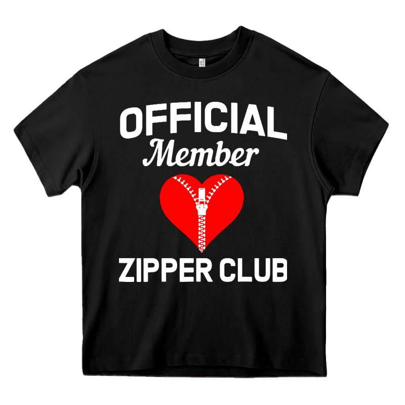 Open Heart Surgery Zipper Club Bypass Get Well Recovery Gift Heavy Core Tee by artisFamous | Teevron