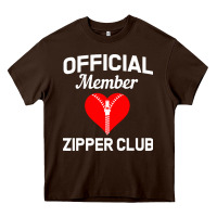 Chocolate Brown open heart surgery zipper club bypass get well recovery gift Heavy Core Tee - artisFamous