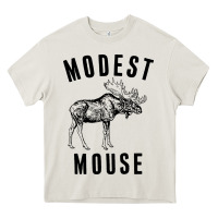 Cream modest mouse Heavy Core Tee - artisFamous