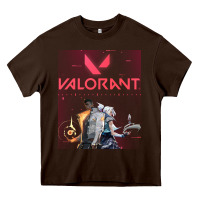 Chocolate Brown valorant gaming design Heavy Core Tee - artisFamous