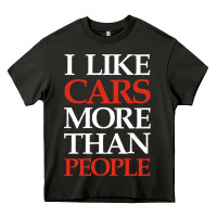 Asphalt I LIKE CARS MORE THAN PEOPLE Heavy Core Tee - artisFamous
