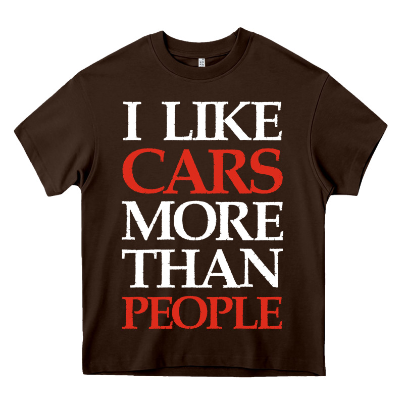 I Like Cars More Than People Heavy Core Tee by artisFamous | Teevron