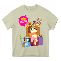 Bluey Mom Dad Funny Queen For Family Lover T Shirt Heavy Core Tee | Teevron