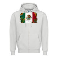 Dove Grey cactus sunflower mexican flag Zipper Hoodie - Jasminsmagicworld