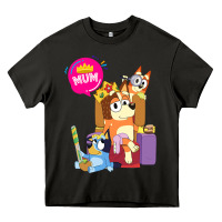 Asphalt bluey mom dad funny queen for family lover t shirt Heavy Core Tee - artisFamous