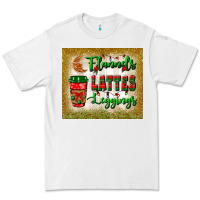 Flannels Lattes Leggings Tumbler Premium Tee | Teevron