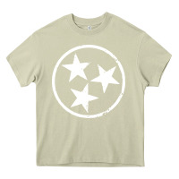 Mossy tennessee flag vintage grunge distressed graphic Heavy Core Tee - artisFamous