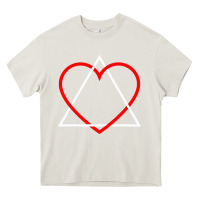 Cream the adoption symbol Heavy Core Tee - artisFamous