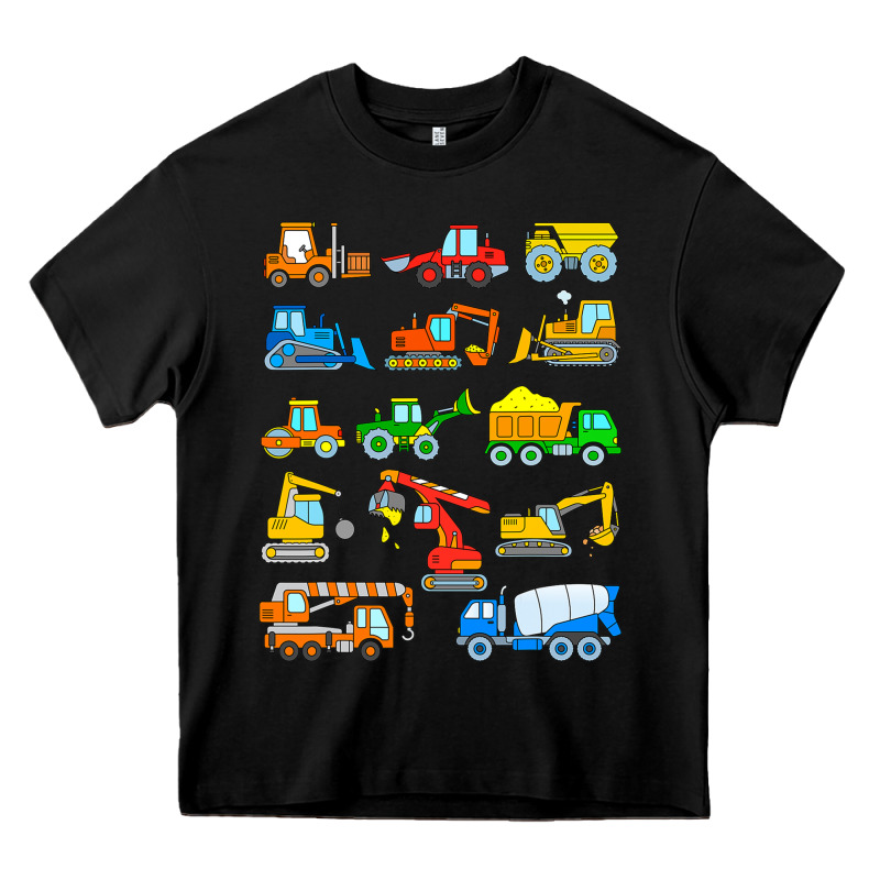 Construction Excavator Shirt For Boys Girls Men And Women T Shirt Heavy Core Tee by artisFamous | Teevron