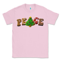 Bubblegum Pink christmas peace Classic Tee - BarkalooDesign