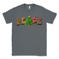 Charcoal Heather christmas peace Classic Tee - BarkalooDesign