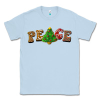 Dusty Blue christmas peace Classic Tee - BarkalooDesign